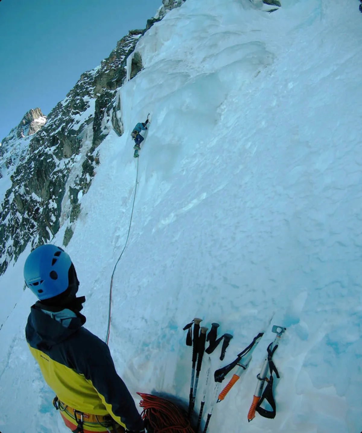 Eisklettern | © DAV Sektion Altdorf - Manuel Vogel