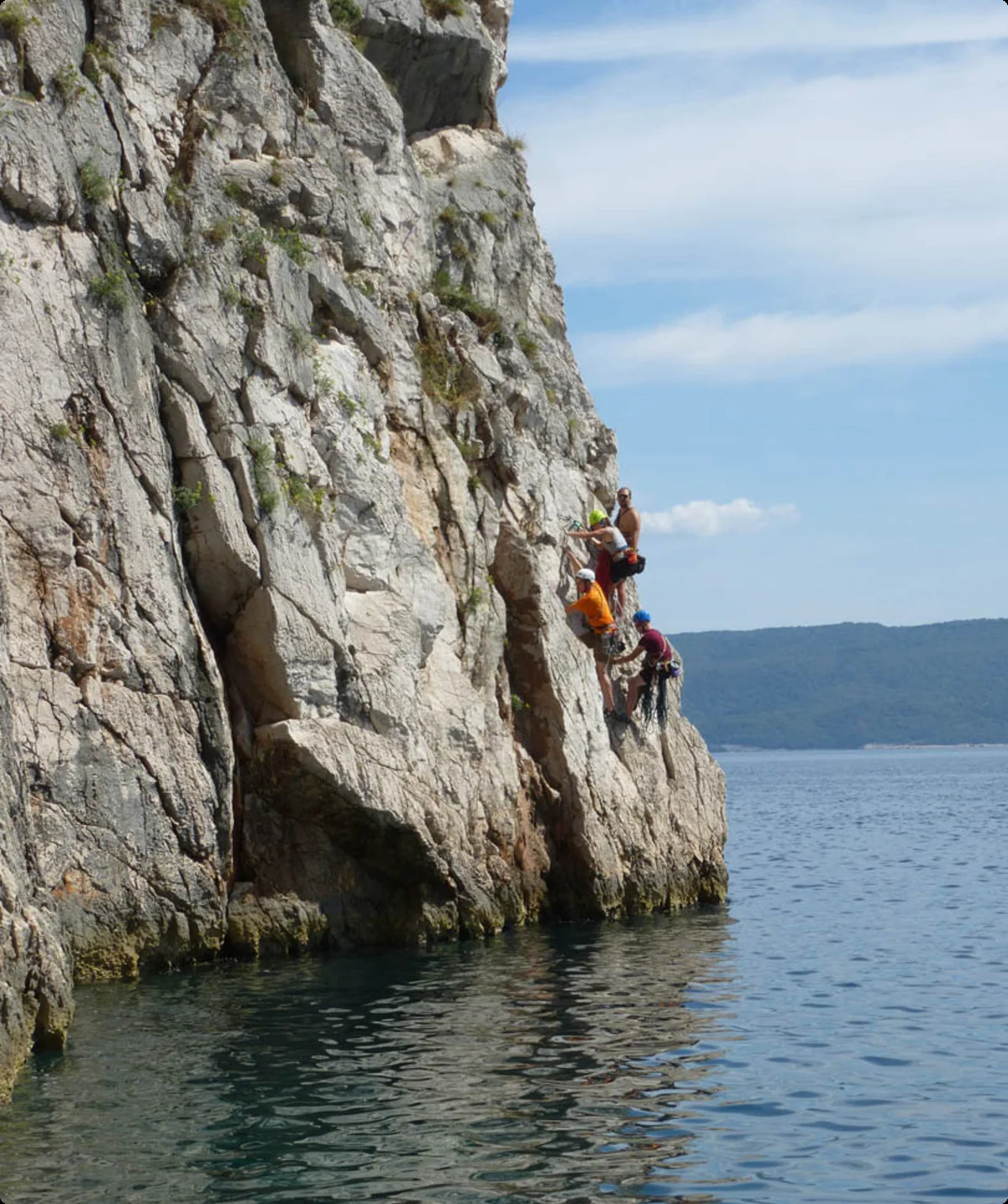 Klettern über dem Meer - Kroatien | © DAV Sektion Altdorf - Manuel Vogel