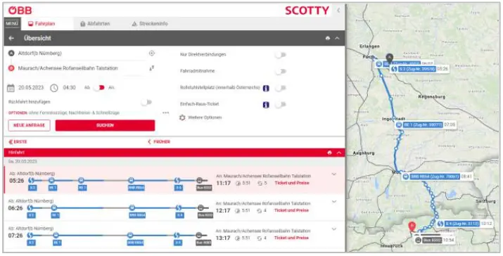 Scotty - Planung | © fahrplan.oebb.at
