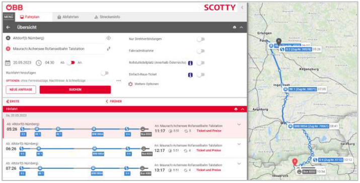 Scotty - Planung | © fahrplan.oebb.at