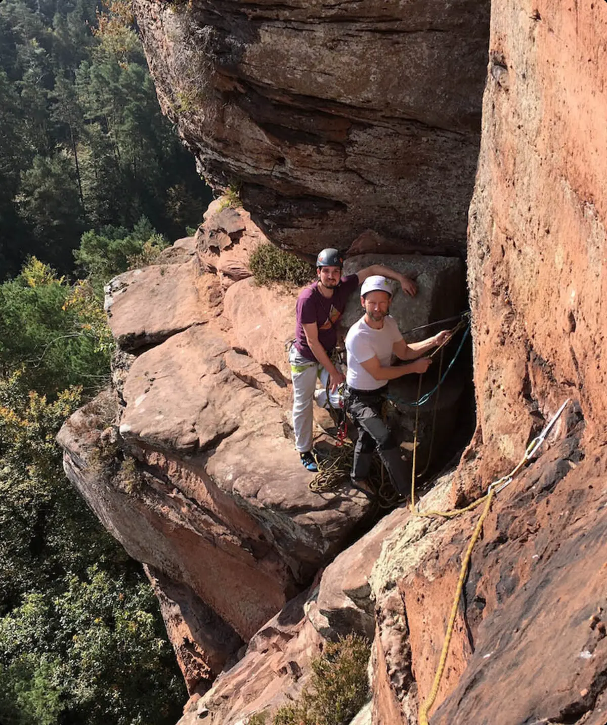 Kumbtverschneidung - Stand | © DAV Sektion Altdorf - Sportklettern - Reinhard Born/Klaus Kiderlin