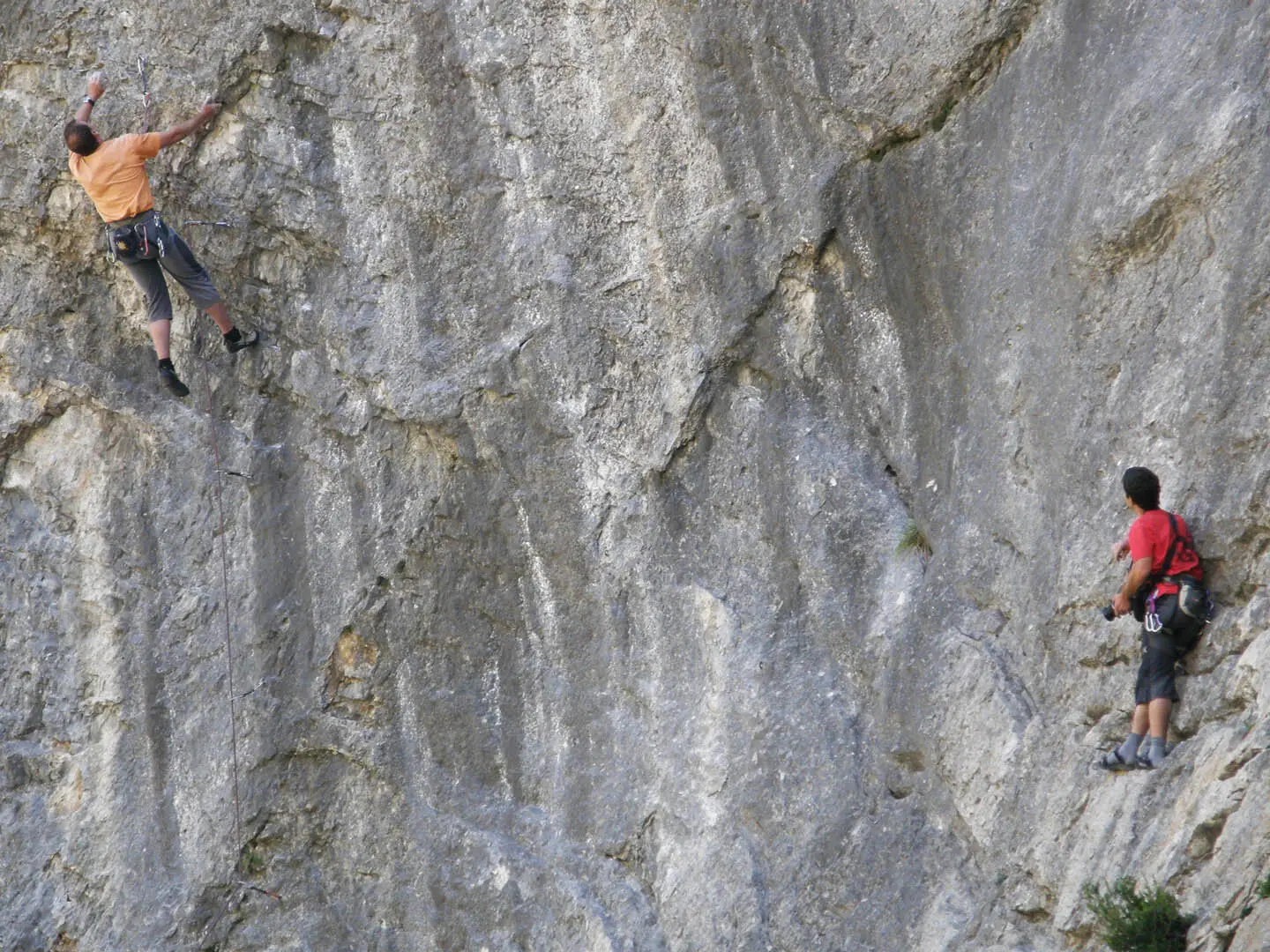Einsatz für Fotografen | © DAV Sektion Altdorf - Sportklettern - Martina Link