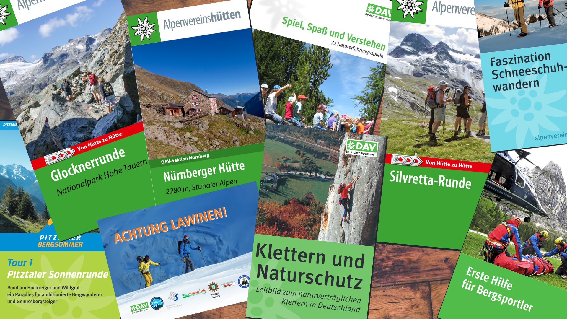 Flyer / Broschüren | © Deutscher Alpenverein - Zusammenstellung DAV Altdorf - Matthias Frank