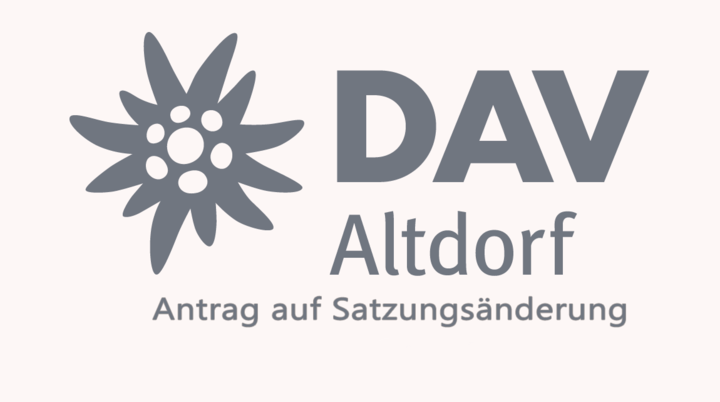 Antrag auf Satzungsänderung | © DAV Sektion Altdorf