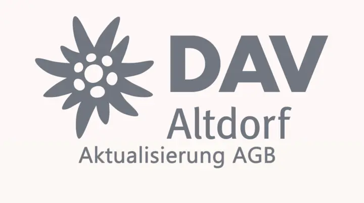 Aktualisierung AGB | © DAV Sektion Altdorf