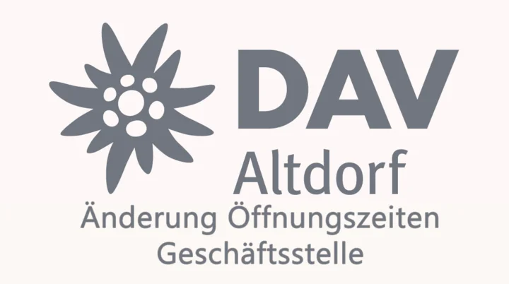 Änderung Öffnungszeiten Geschäftsstelle | © DAV Sektion Altdorf