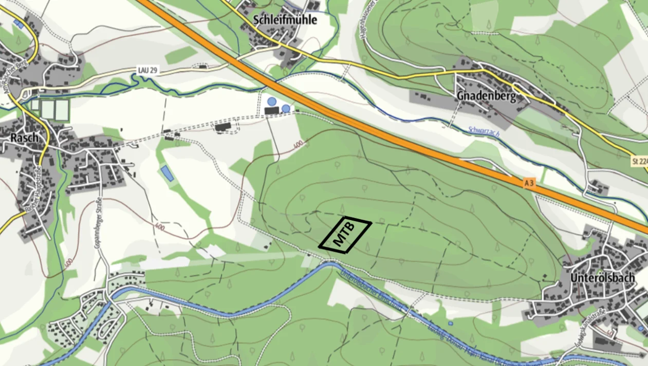 Karte zu Lage der Trails | © DAV Sektion Altdorf Karte zu Lage der Trails | © DAV Sektion Altdorf
